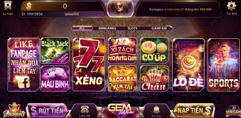 Tựa game bài hấp dẫn tại Gemwin 
