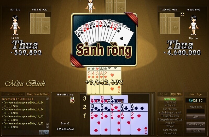 Mậu Binh: Sảnh Rồng và Chiến Lược Chơi tại Gemwin