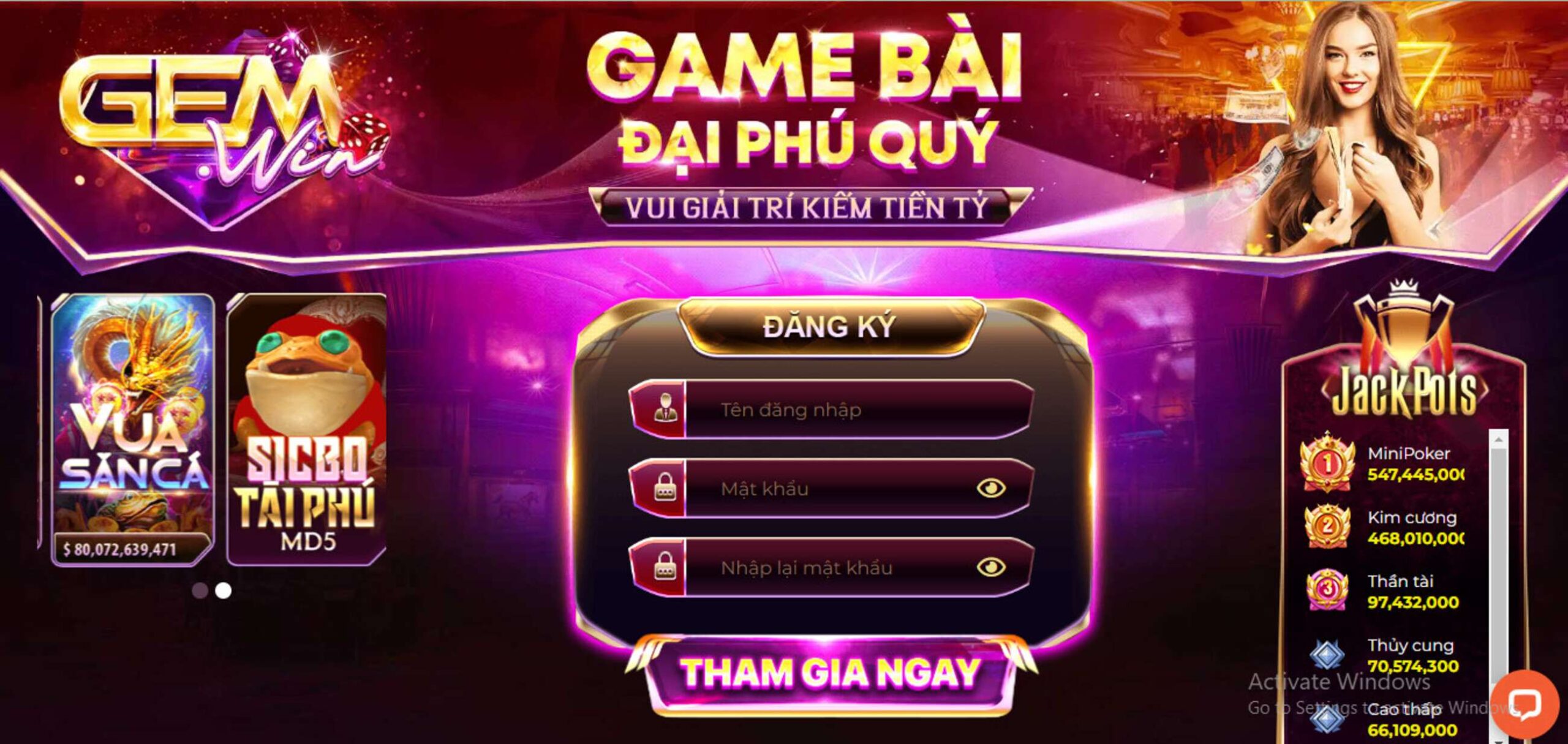 Tải Gemwin - Nạp 1 Được 3, Rinh Ngàn Quà Khủng
