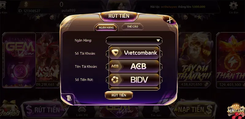 Hướng Dẫn Rút Tiền Tại Gemwin Nhanh Chóng, An Toàn
